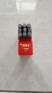 Alat Ketok Angka 10mm Zeki Japan Number Punch Zeki Angka Ketok 10mm Zeki Japan