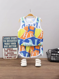 Bộ Đồ Thể Thao Mùa Hè Cho Trẻ Em Áo Vest Lưới Nhanh Khô Quần Short Tay Ngắn Không Tay Mỏng Chất Liệu Polyester Bộ Đồ Trẻ Em