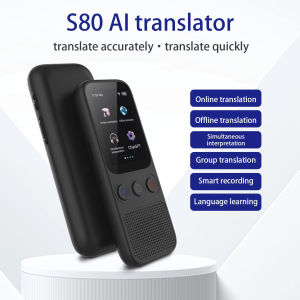Portable Audio Translator S80 138 Language Smart Translate Offline In Real Time Smart Voice AI Voice Photo Translation