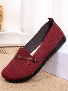 SHIPAILUO | Comfortable Beijing Cloth Shoes Womens New Style Slip-On Breathable Fabric Shoes Anti-Slip Soft Bottom Bean Bean Shoes