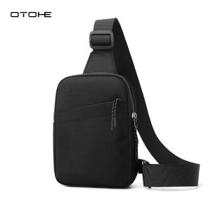 OTOHE Mens Mini Chest Bag Outdoor Cross Body Bag Waterproof Travel Bag Large Capacity Phone Bag Casual Bag Fashion Shoulder Bag Leisure Sport Street Bag for College Student