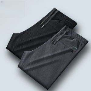 Men Casual Pants Autumn and Winter Loose plus Size Corduroy Pants Young and Middle-Aged Straight-Leg Trousers Padded Fleece Trousers