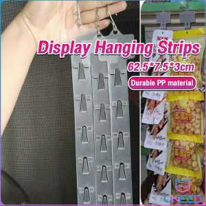 Need. 62.5CM Display Hanging Strips Supermarket Snack Injection Plastic Strip Clear With Hook