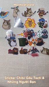Sticker Valorant - Hình dán Gấu Tacti và những người bạn (set 21 hình)