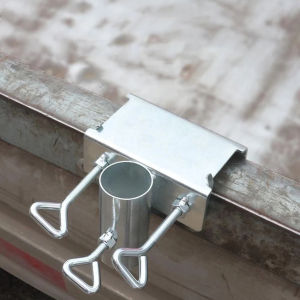Biblio【Ready in Stock】 Heavy Umbrella Tricycle Fixing Bracket Umbrella Stand Metal Clamp Balcony Umbrella Adjustable Holder