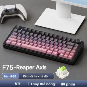 Bàn Phím Cơ Chơi Game Không Dây AULA F75 Pro RGB Tùy Chỉnh Bố Cục 75% Gắn Kín Với Các Nút PBT Khắc Cạnh