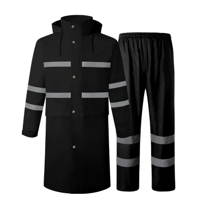 LIKAI | Reflective Double-Layer Thickened Raincoat for Security Property Labor Protection Fishing and Cycling