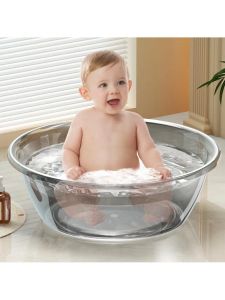 Thickened Kids Bath Basin Extra Large Face Basin for Washing Bed Sheets Quilt Covers Durable Plastic Family Cleaning Tool