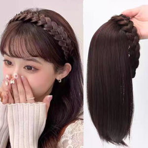 DUTRIEUX Micro-Volume Synthetic Reissue block Wig Replacement Block One-piece Wig Womens Twist Braided Fishbone Hairpiece