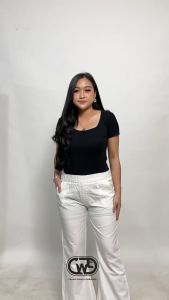 Paket 100ribu dapat 3pcs Celana Putih Wanita jeans denim bb 40-80g Kulot Cewek Dewasa Panjang