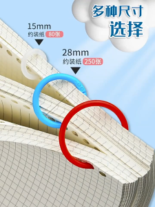 50 ชิ้น ห่วงร้อยเอกสาร ห่วงคล้องเอกสาร ห่วงกุญแจ ห่วงบัตร ห่วงสมุด ห่วงแฟ้ม ห่วงกลม Smile Every Day