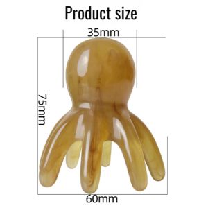 Head Therapy Octopus Massager Head Face Back Leg Whole Body Scraping Dredging Meridian Lotus Seedpod Brush Labor-Saving