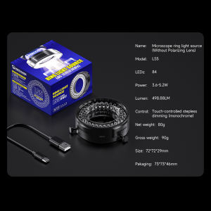 MECHANIC | Mechanic LS5 LS6 Microscope Ring Light Source 84 High-brightness Plug-in LED Lamp Beads Ring Lamp for Stereo Microscope