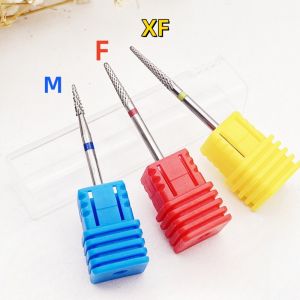 1Pcs Umbrella Cuticle Carbide Nail Drill Bit 3/32" Rotary Tungsten Steel Burr Milling Cutter For Manicure Nails Accessories Tool