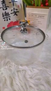 Nồi Thủy Tinh Cao Cấp Dung Tích 17L Siêu Chịu Nhiệt Nồi Nấu Ăn Sang Trọng Có Núm Gấu Bear Siêu Xinh