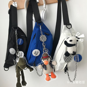 กระเป๋าคาดหน้าอกแบบสะพายข้างขนาดเล็ก กระเป๋าสะพายข้างแบบลำลองสำหรับผู้ชายและผู้หญิง กระเป๋าคาดเอวแบบน้ำหนักเบาสำหรับเยาวชนและนักกีฬา