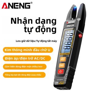 Kìm Đo Điện Thông Minh ANENG PN129 Hình Chữ U 4000 Đếm Đồng Hồ Vạn Năng Kỹ Thuật Số Với Chức Năng Đo Điện Áp AC/DC Dòng Điện Điện Trở Cảm Biến NCV Và Các Công Cụ Kiểm Tra Khác