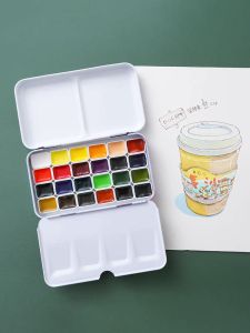 German Shi Mingke Watercolor Sub-Package College Grade Solid Watercolor Manicure Only for Art Drawing Set