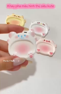 Khay pha màu hoạt hình mini - Chuyên dụng pha màu nail