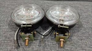 1 Set Lampu Tembak Kabut Bulat & Lampu Sorot Foglamp Universal Motor Mobil