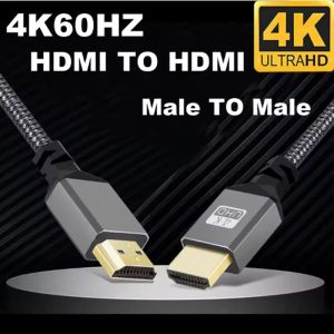 Cáp HDMI HDTV 4K 5m/3m/2m/1m/0.3m Tốc Độ Cao Có Ethernet Cho Tivi Laptop Máy Chiếu PS5 PS4 4K 60Hz 48Gbps Định Tuyến Mềm