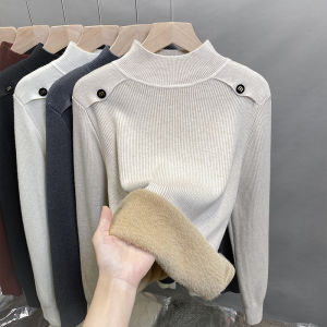 JIANDIYA | Half-high Neck Padded Knitwear