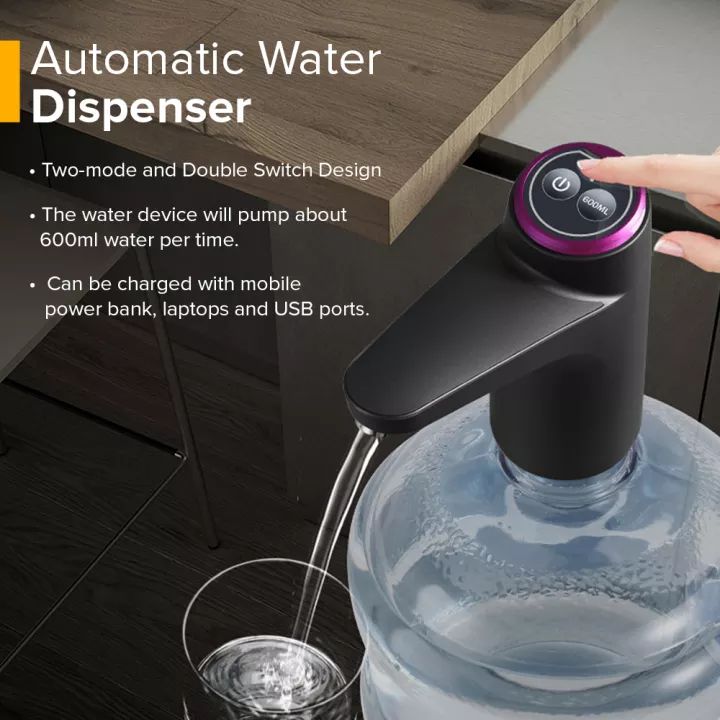 Automatic Drinking Water Pump Portable USB Wireless Electric Water Pump ...