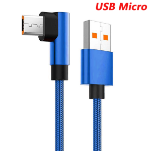NNBILI 6A USB C 90 Độ Cáp Khuỷu Tay Sạc Nhanh Dây Cáp Dữ Liệu Cho OPPO 66W Honor Huawei Oneplus Realme Nylon Bện Micro USB Dây Sạc
