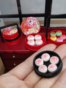 1:12 Miniature Doll House Decoration Dessert Bento Fast Food Box Model Mini Bag Mini Play House Toy
