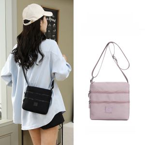 Oxford Cloth Crossbody Bag Nylon Womens Shoulder Bag Middle-Aged Mom Small Canvas Satchel Fresh Sweet Style Daily Match