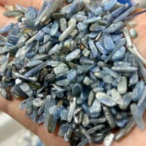 อความารีน ( Aquamarine ) หินไคยาไนท์ หินอะพายไนท์ 2-7mm คริสตัล หินธรรมชาติ ควอตซ์ Quartz หินเกล็ด หินสี นำโชค หินใส่ขวด