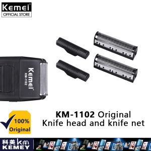 Kemei ใบมีดปัตตาเลี่ยนไฟฟ้าใบมีดโกนของแท้สำหรับ KM-2027 2028 1102 3382อุปกรณ์เสริม2024