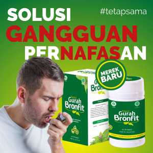 Gurah Bronfit 100%Original [Isi 50 Kapsul] Obat Paru-Paru TBC Batuk Menahun Pelega Tenggorokan