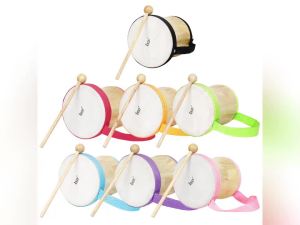 IRIN | Trống Ấn Độ Cầm Tay Bằng Gỗ IRIN Với Mặt Trống Bằng Da Cừu Nhạc Cụ Gõ Đa Năng Dùng Cho Biểu Diễn Tương Tác Quà Tặng