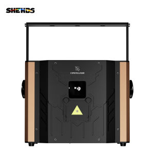 SHEHDS 12W ไฟเลเซอร์แสงไฟ RGB สำหรับเสื้อลายดิสโก้ และคลื่นเสียงไฟเต้นรำต้นฉบับ DJ คลับ เวทีการแสดง
