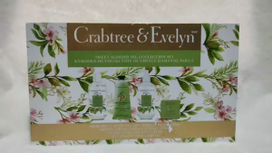 Crabtree & Evelyn Sweet Almond Oil Collection Set Body Care Gift Set Lotion Cream Soap 4pcs