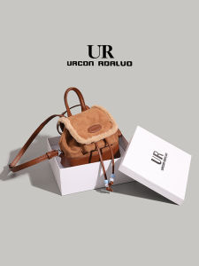 UR Minimalist Personality Bucket Bag Womens Mini Backpack Versatile Single Shoulder Bag Retro Style Autumn Winter New Arrival