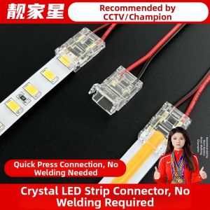 LIANGJIAXING | Solderless Lamp Strip Connectors Straight and Right Angle