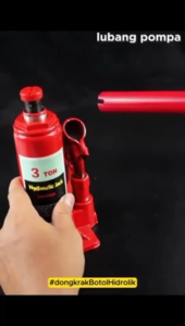Dongkrak Hidrolik Mobil / Truk Bentuk Botol Dongkrak Hidrolik 2/3/5/10 Ton Multifungsi Dongkrak Mobil Hidrolik Hydraulic Jack