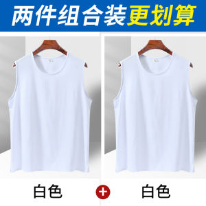 เสื้อกั๊กผ้าไหมคอตตอนบางสำหรับผู้ชาย ฤดูร้อน ผ้าฝ้าย แขนกุด แฟชั่นสำหรับผู้สูงอายุ ระบายอากาศได้ดี ปกติ