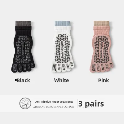 MIANBIAOBAI | Non-slip Yoga Socks Toe Separation Mid Calf