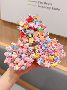 ยางรัดผมสำหรับเด็กยางรัดผมลายการ์ตูนไซส์เล็กสำหรับเด็กไม่ทำร้ายเส้นผมยืดหยุ่นดีสำหรับเด็กหญิงยางรัดผมสำหรับเด็กหญิงเครื่องประดับศีรษะสำหรับเด็กทารก