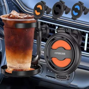 Khay giữ đồ uống trên xe ô tô phổ có thể gập lại Cửa Thông Gió Xe Hơi ngăn đựng cốc nước Giá Đồ uống gạt tàn Phụ kiện Lưu trữ Giá đỡ cố định