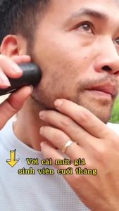 Máy Cạo Râu Thông Minh Pin Sạc Tiện Lợi Có Lưỡi Dao Kép Tự Làm Sắc độ bền cao cạo sát chân râu