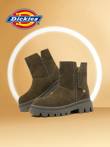 Dickies | Dickies Womens Winter Fleece Lined Snow Boots Soft Bottom Casual Short Boot Versatile Cotton Shoes Warm Cozy Rubber Sole
