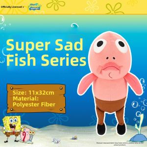 HANLIANG | Funny Cartoon SpongeBob Bikini Bottom Inhabitant Fish Plush Toy