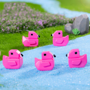 Creative Cute Pink Pixel Block Flamingo DIY Decoration Mini Desktop Ornament Simple Modern Resin Animal Figurine Home Decor