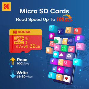 Kodak | KODAK Micro sd Card 16GB 32GB 64GB 128GB Microsd Memory Card Class10 SDHC/SDXC U3/U1 4K TF Card for Drone Phone With SD Adapter