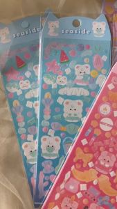 bloomingyourdays Stiker Pita confeti Warna Pelangi Anti Air Untuk Dekorasi Scrapbook confetti sticker gliter photocard journal dekorasi