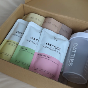 OATTIES Overnight Oats (78g x 12/24 Meals) - 20g Protein High Fiber Whole Food Made with Natural Ingredients